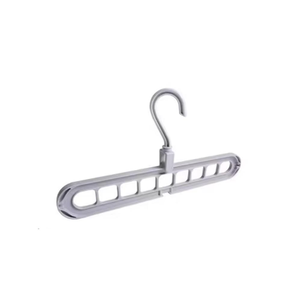 1pc - Nine hole multifunctional magic folding clothes hanger, convenient storage and space saving storage cabinet