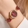 Flower Quartz Wristwatch Ladies Business Watches Elegant Rhinestone Quartz Watch  Festival Gift