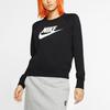 Nike Sportswear Essential Knit Crewneck Sweatshirt Women Tops Black BV4113-010