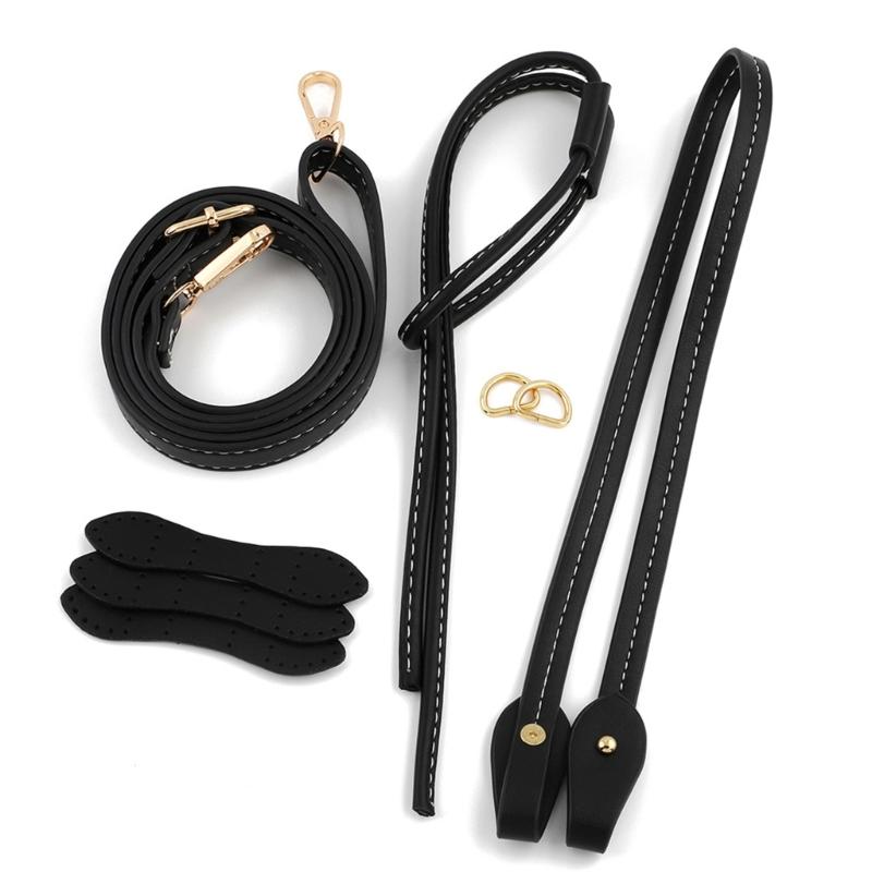 Craft Your Own Bag with Adjustable Drawstring Shoulder Strap Handle Rope Kits for Handmade Straw Bucket Bags Accessories