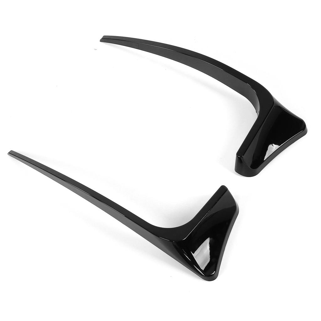 Car Accessories Gloss Black Rear Bumper Reflector Cover Canards Kits Replacement for MK7.5 GTD R 2017‑2020 Rear Bumper Canards