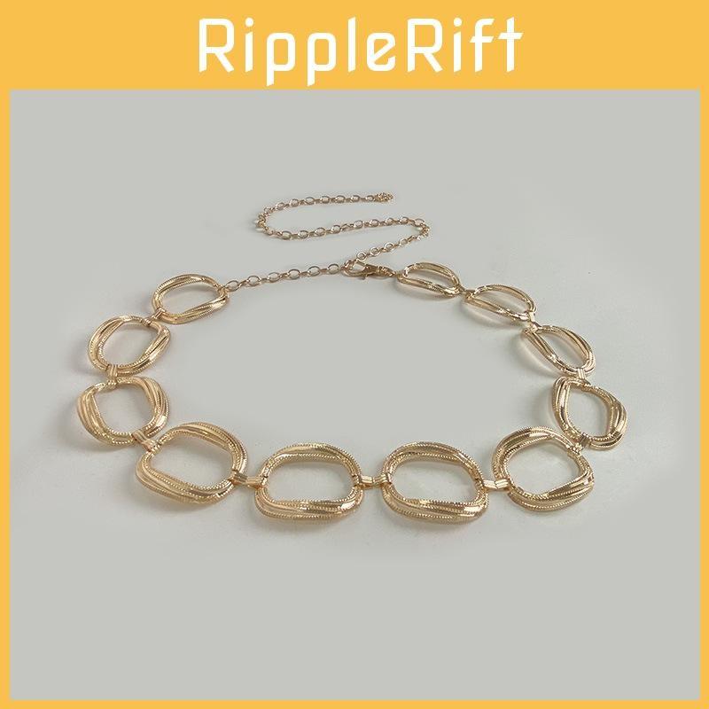 Chain Fashion Waist For Women With Metal Geometric Pattern And Classic Style
