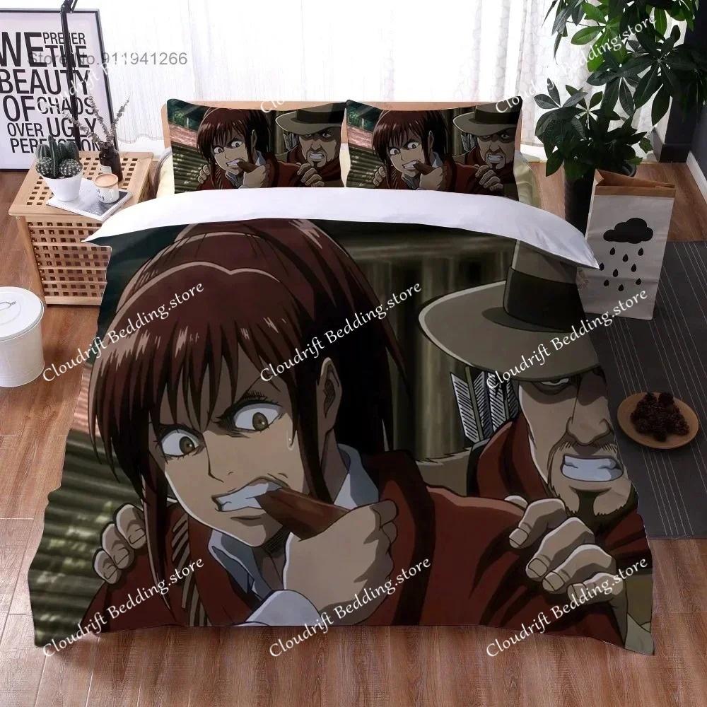 Anime Attack On Titan Custom Duvet Cover Cartoon 3D Print Boys Bedroom Decor Gifts Quilt Cover Pillowcase Bedding Set