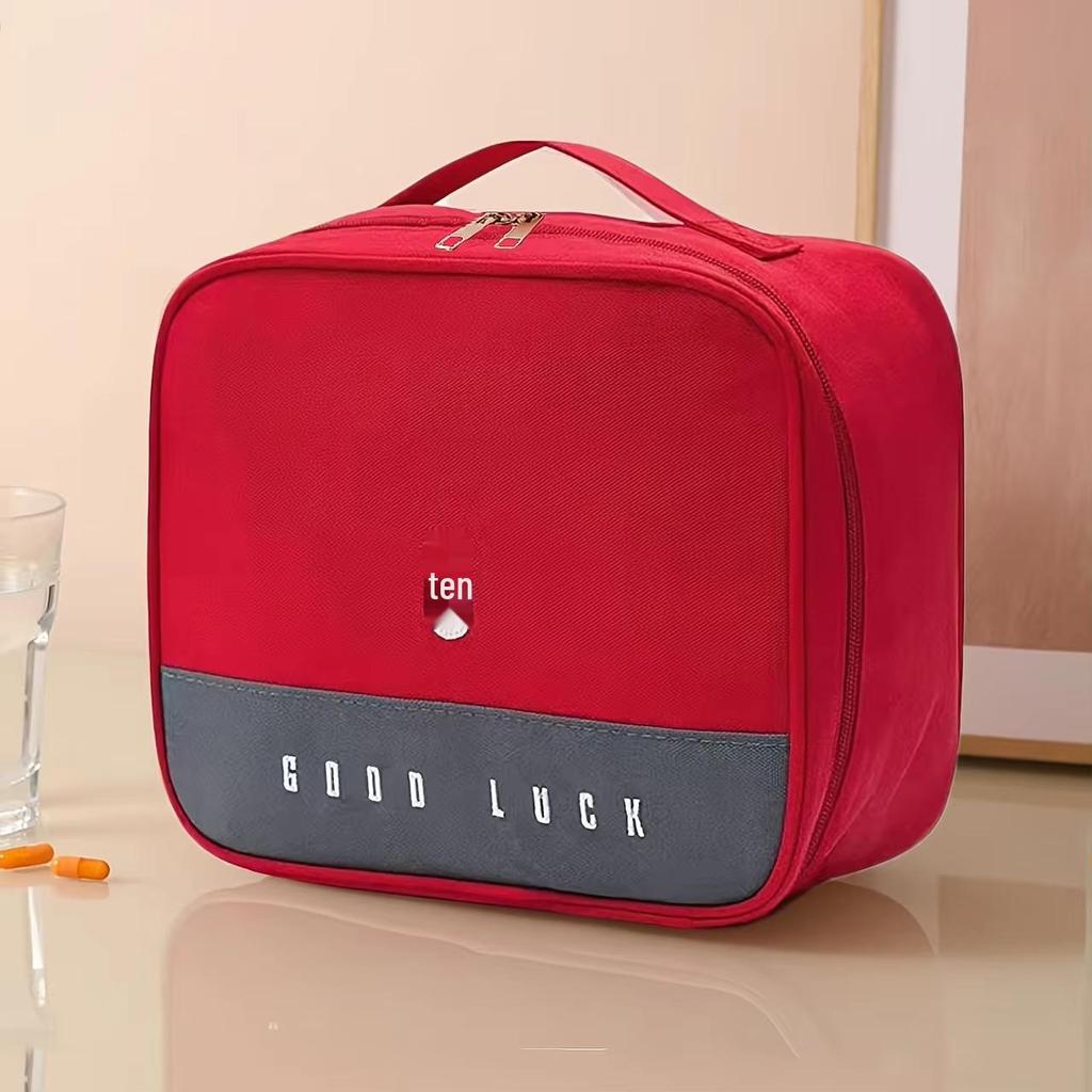 Compact Portable Medical Travel Bag: Home Emergency Medicine Storage