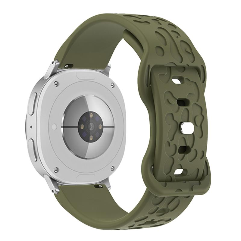 Silicone Strap For Samsung Galaxy Watch8 Classic 46mm/Watch8 44mm/40mm Leopard Texture Watch Band