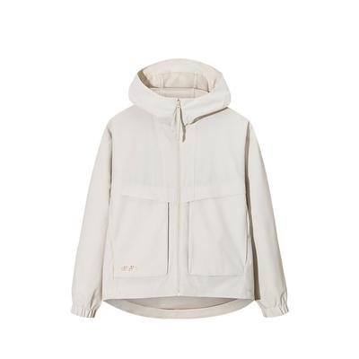 Solid Color Zip-Up Hooded Versatile Casual Loose Jacket Women Jackets 162537611N-5