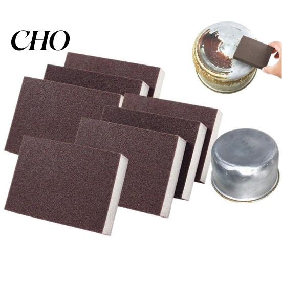Household Cleaning Scrubber Sponge Multi-Functional Scrub Pad Kitchen Pots Stoves Bathroom Heavy-duty Tiles Shoe Stains Rust Removal Physical Grinding