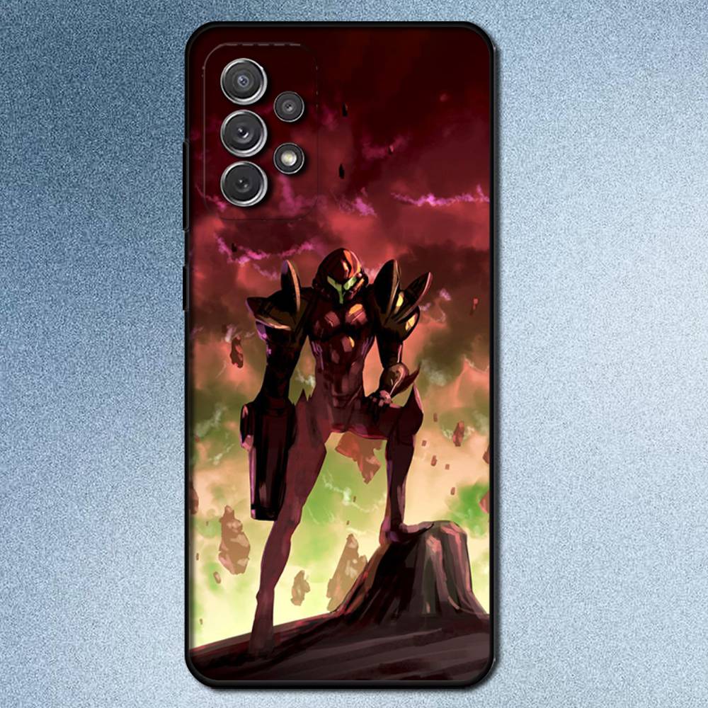 Game M-Metroid Phone Case For Samsung S25,S24,S21,S22,S23,S30,Ultra,S20,Plus,Fe,Lite,Note,10,9,5G Black Cover