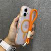 Bonbon-Farbkontrast für Armband-Hülle für Für Iphone 16 14 1 Pro Max Plus 13 12 Lanyard Mattierte Harte Stoßfeste Abdeckung
