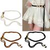 Natural Cord Belt Bohemian Round Clasp Waist Sash Handmade Braided Waist Strap for Women Casual Outfits