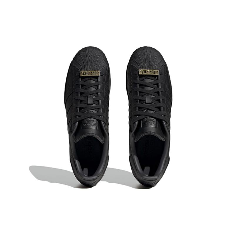 Adidas Superstar 'Allover Debossed Trefoils Black' Sneakers GY0026