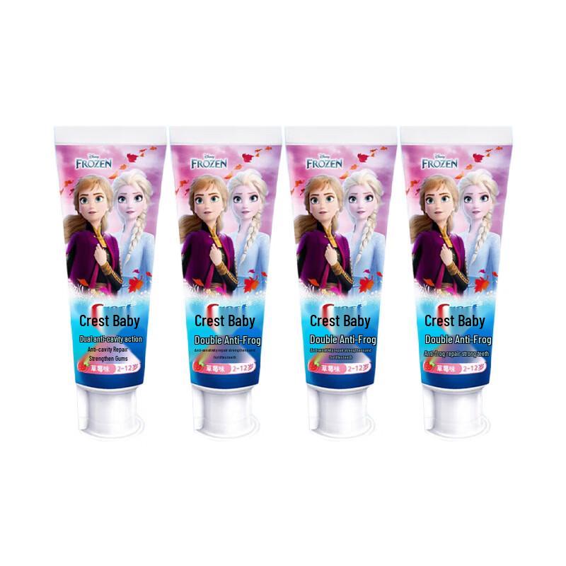 Crest Frozen Dual-Action Kids Anti-Cavity Toothpaste 4-Pack