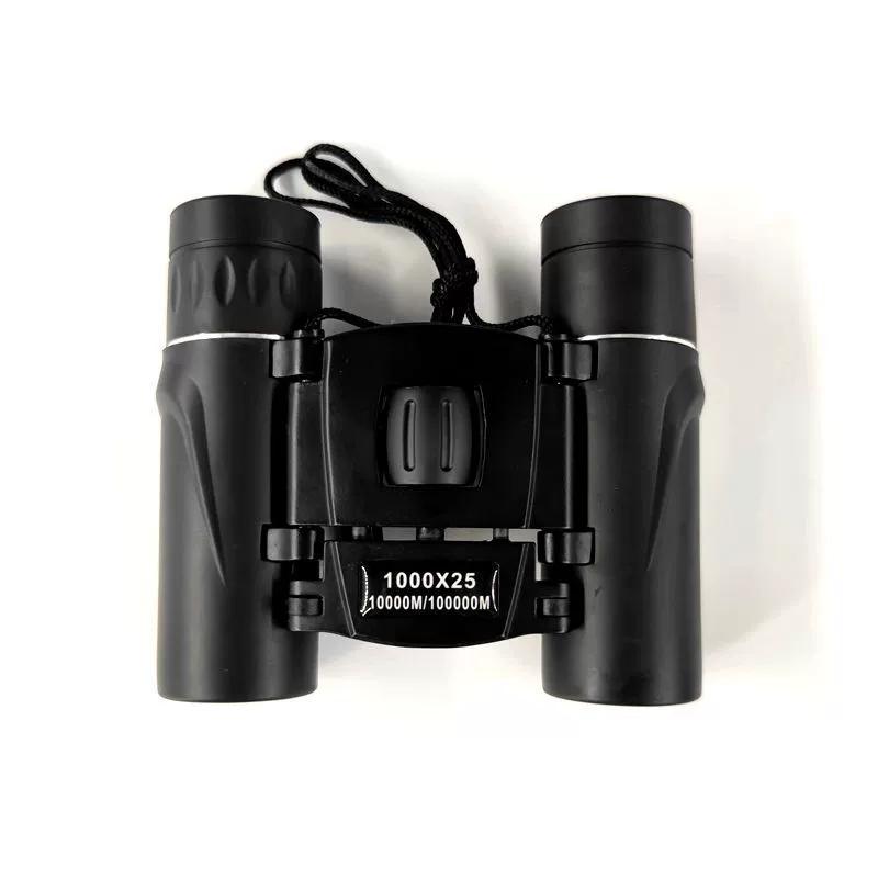 900/1000x25 HD Powerful Binoculars 9000M Long Range Folding Mini Telescope FMC Optics For Hunting Sports Outdoor Camping Travel
