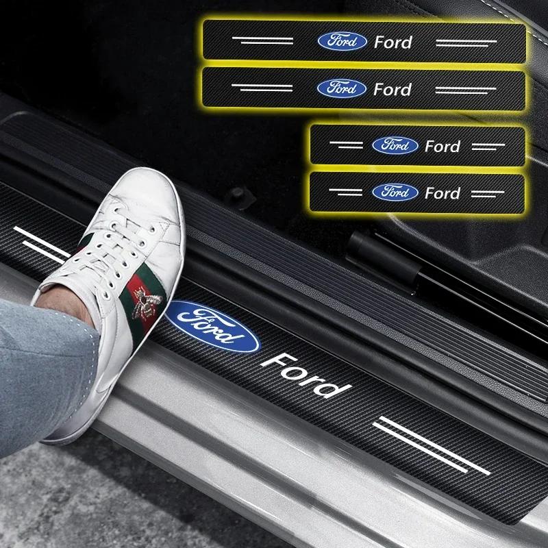 Bilklistermärke Hett För Ford Biltröskelremsa Anti-stegskydd Reemsa Biltillbehör För Ford Escape Kuga Mondeo Ecosport
