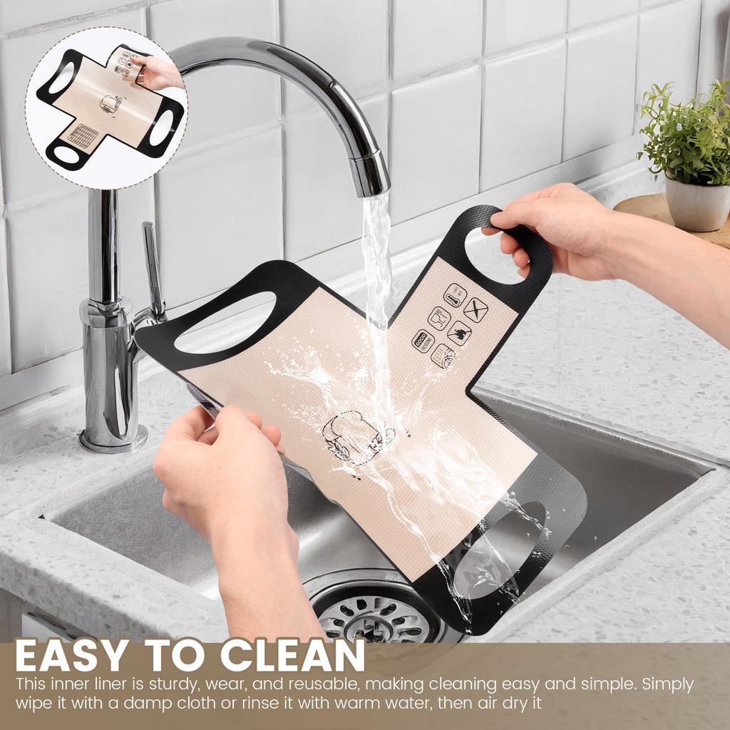 2 Stück Silikon Brotlaibform-Einlage Wiederverwendbare Brotmatte Hitzebeständige Brotbackmatte mit Griff für Backen Küchenzubehör