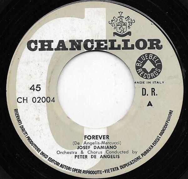 

7-дюймовая пластинка JOE DAMIANO Forever CH02004 Chancellor 1959 Италия Поп Б/у