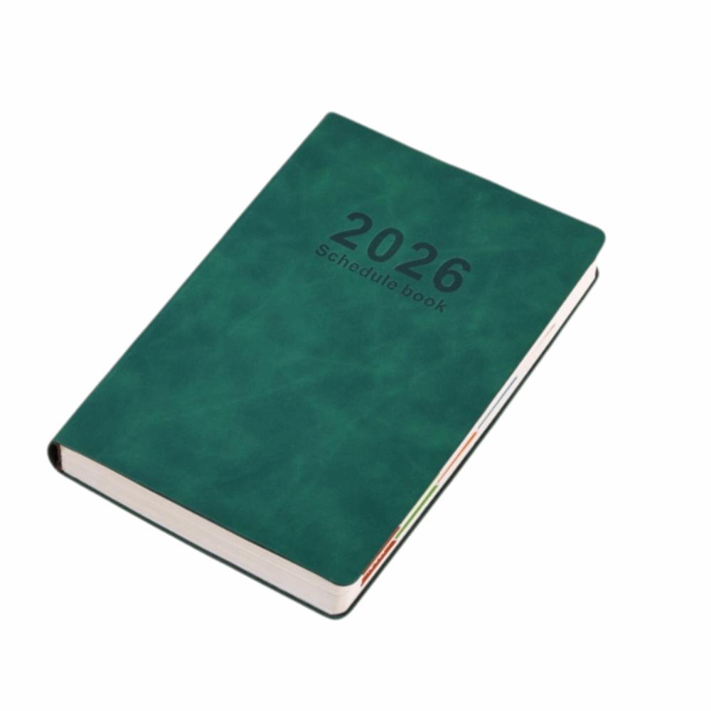 English 2026 Schedule Planner Notepad Wear-resistant 12 Months a5 Agenda Planning Notebook Thick Paper Simple