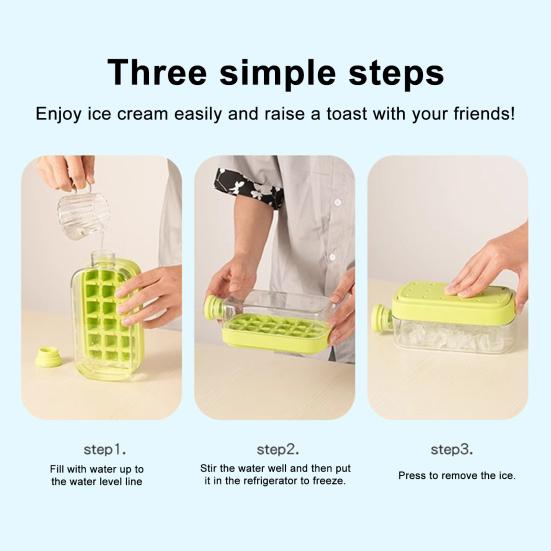 2 In 1 Ice Cube Mold Flexible Silicone Bottom Twist Demoulding Ice Tray with Straw Ice Cube Tray And Water Bottle Leakproof Portable Ice Water