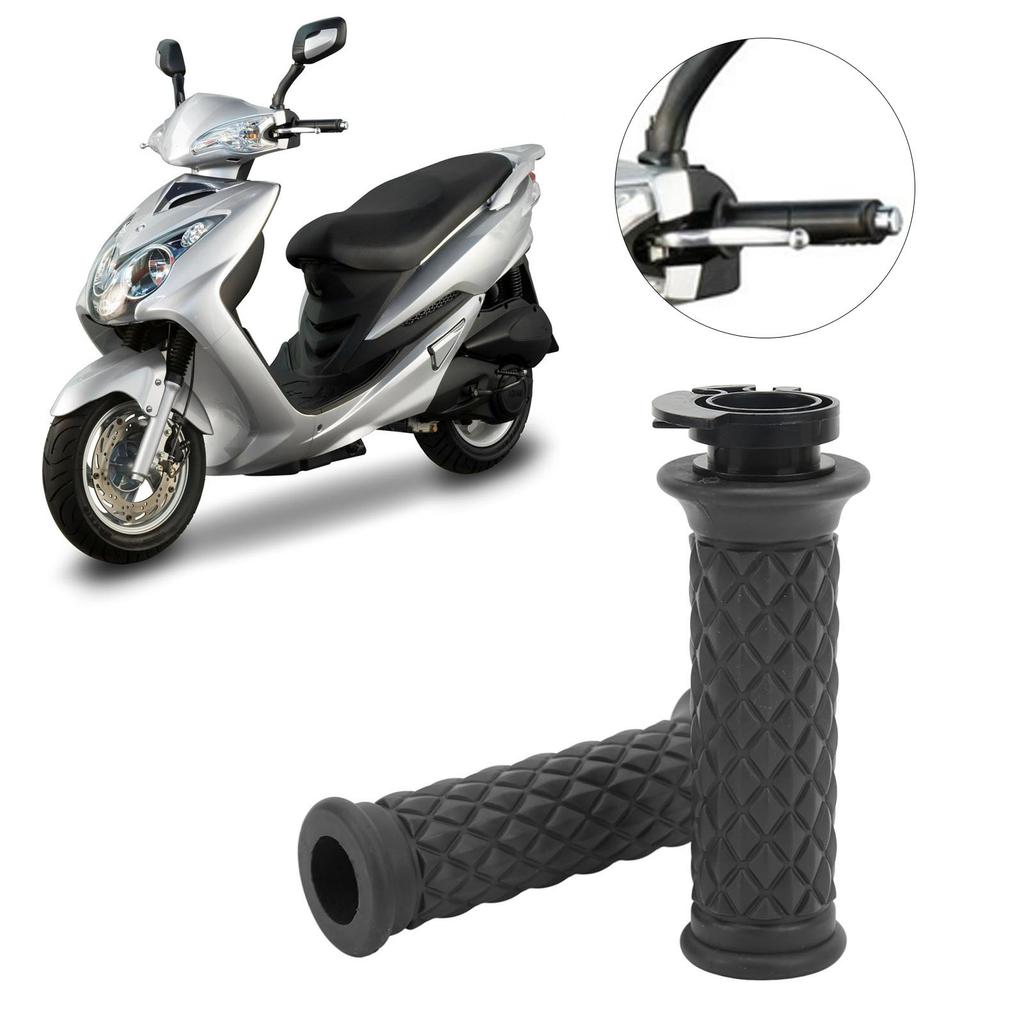 1 Pair 22mm Throttle Handle Grips Comfortable Grasp Fit for Scooter GY6 50 80 125c 150