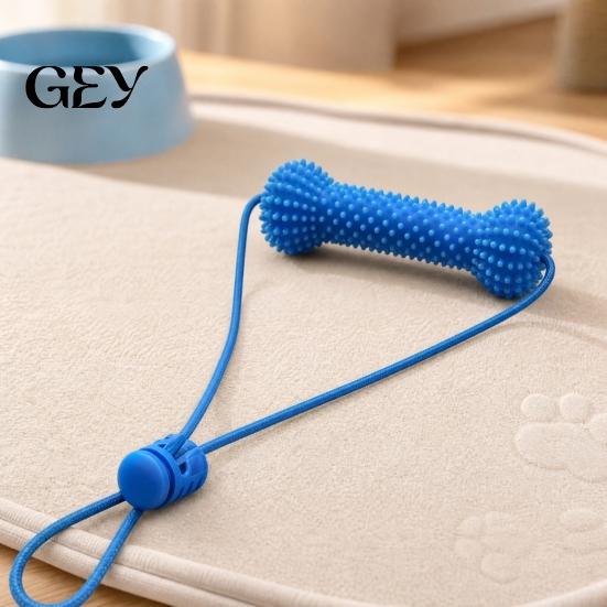 Easy Clean Dog Toy Chew with Rope, Dental Cleaning Stick for Puppy, Bite Interactive Teeth Grinding Small Middle Large Dogs Pet Toothpaste Compatible