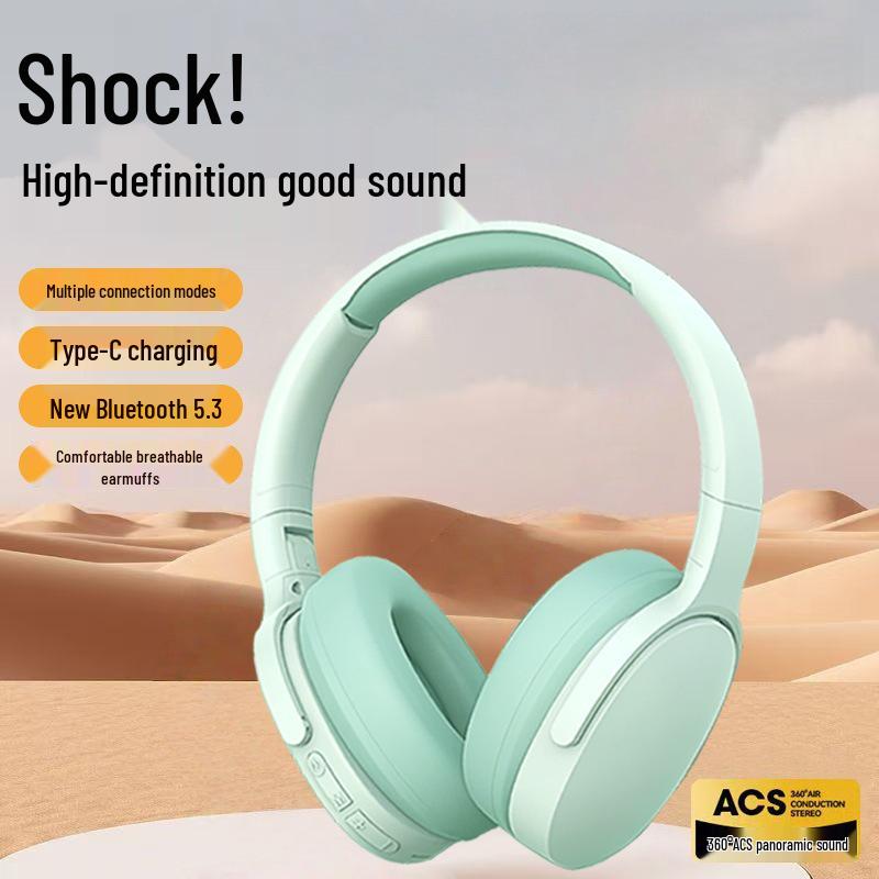 Wireless E-sports Over-ear Bluetooth Headset with Heavy Bass for Gaming & Music - P2961