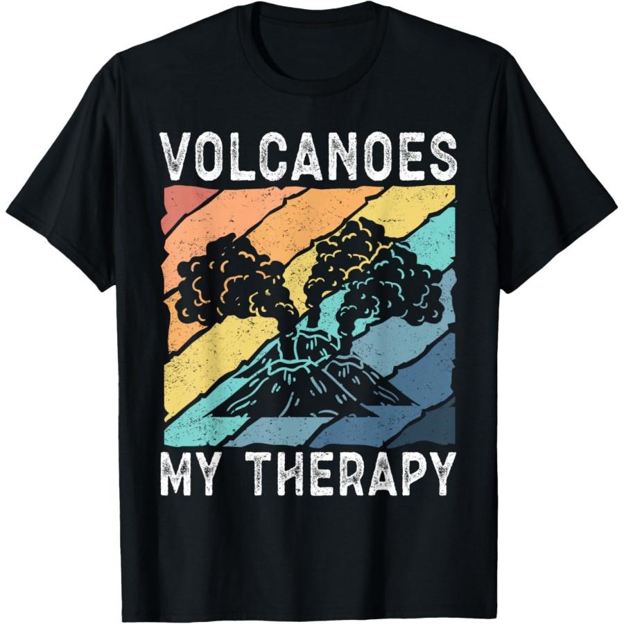 Volcanoes_ My Therapy Hawaii Volcano T-Shirt S