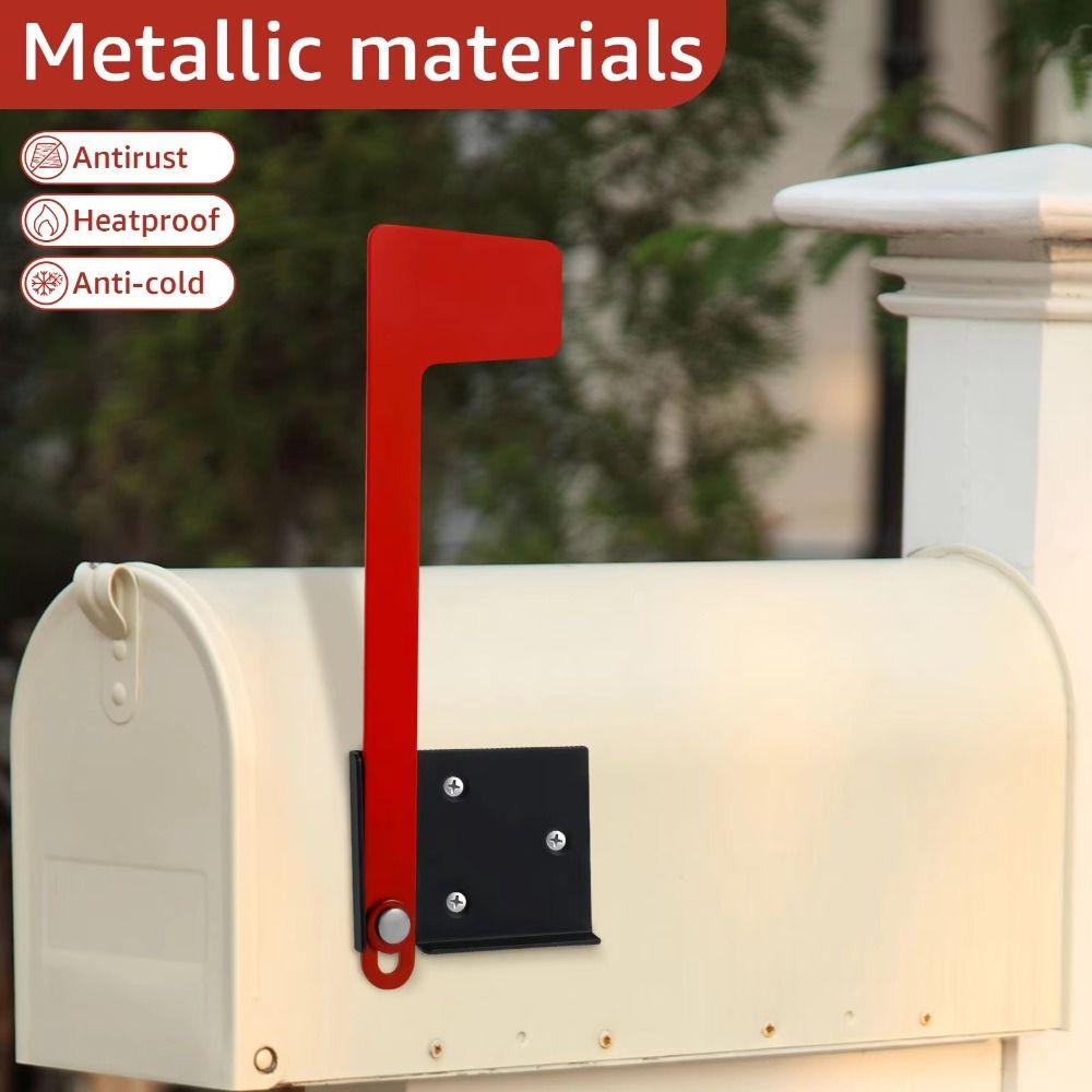 Heatproof Outdoor Wall Decor High Temperature Plating Mailbox Banner Mailbox Flag  Mailbox