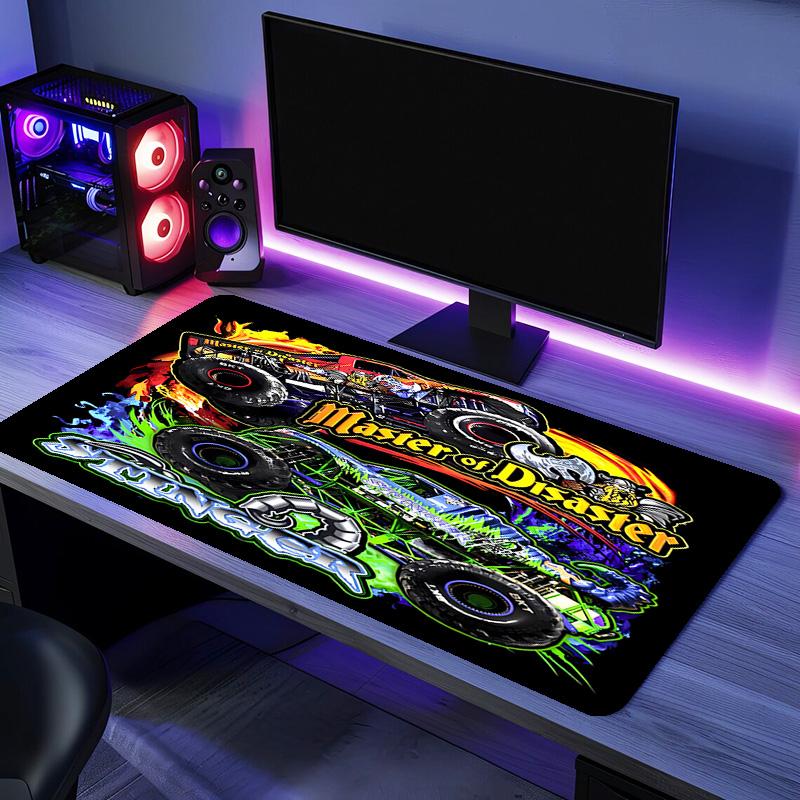 Monster Jam Mouse Pad - Non-Slip Rubber Base, Smooth Surface for Work,Gaming,Office,And Home Use, Desk Mouse Pad