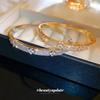 Korean Zircon Flower Bracelet: Elegant & Simple Versatile Bangle for Women