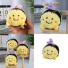 Cute Bee Plush Toy Pendant With Premium Velvet Fabric For Keys And Backpack