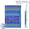 Mofumo 0.5mm Erasable Needle Tip Blue Refill for Students