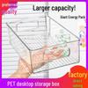 Transparent PET Storage Box for Cosmetics, Skincare, Jewelry & Office Supplies