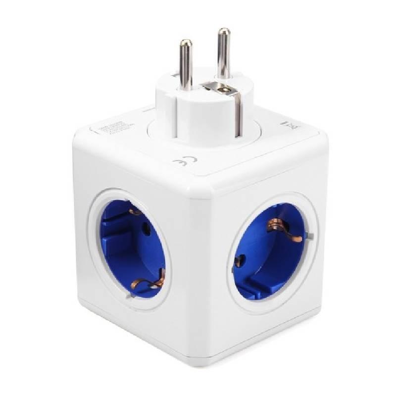 Cube Power Allocacoc Original Power Socket 4 Outlets 2 Usb Ports Adapter Plug Eu