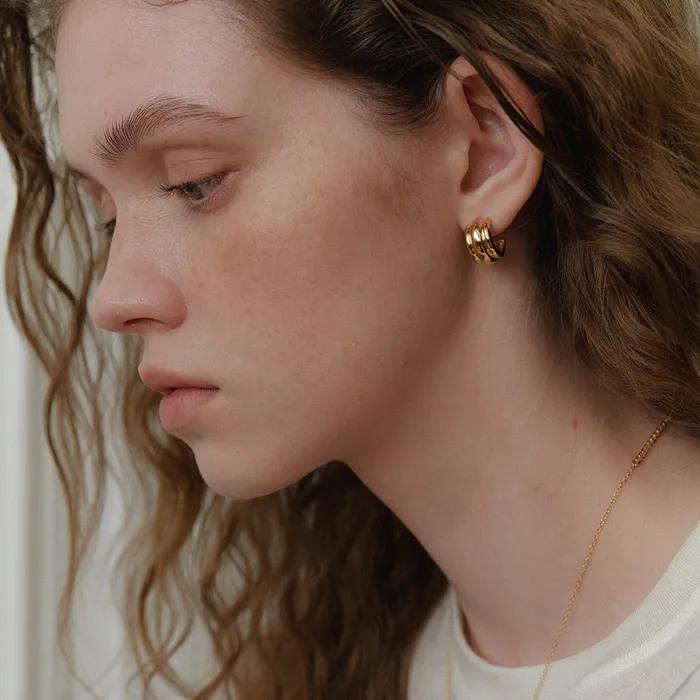 Round Hoop Earring (2color)