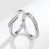 Light Luxury Mobius Strip Couple Rings Open Design Love Token Simple Fashion Men And Women Jewelry