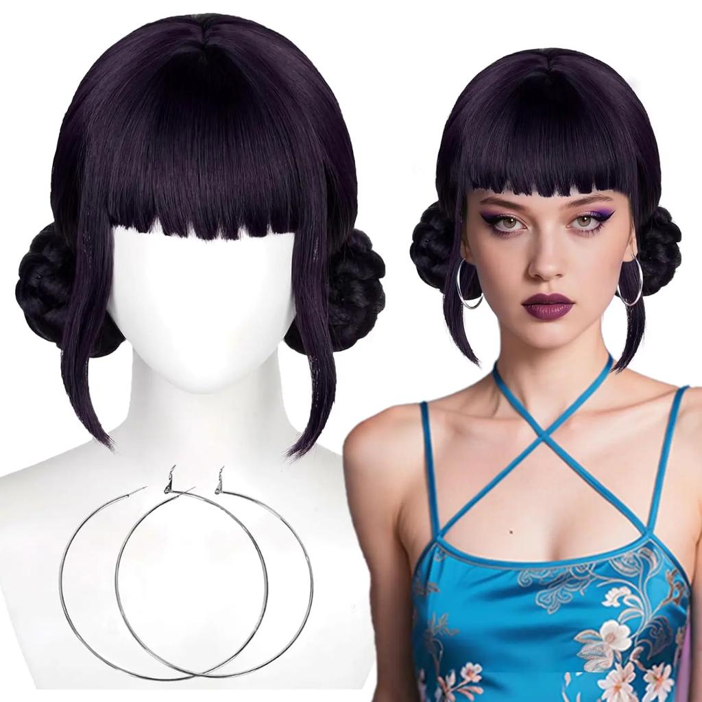 Rumi Mira Zoey Peruka Mężczyźni Kobiety Syntetyczne Peruki Peruka+Darmowy Czepek pod Perukę Anime Cosplay Impreza Halloweenowa Akcesorium dla Dorosłych