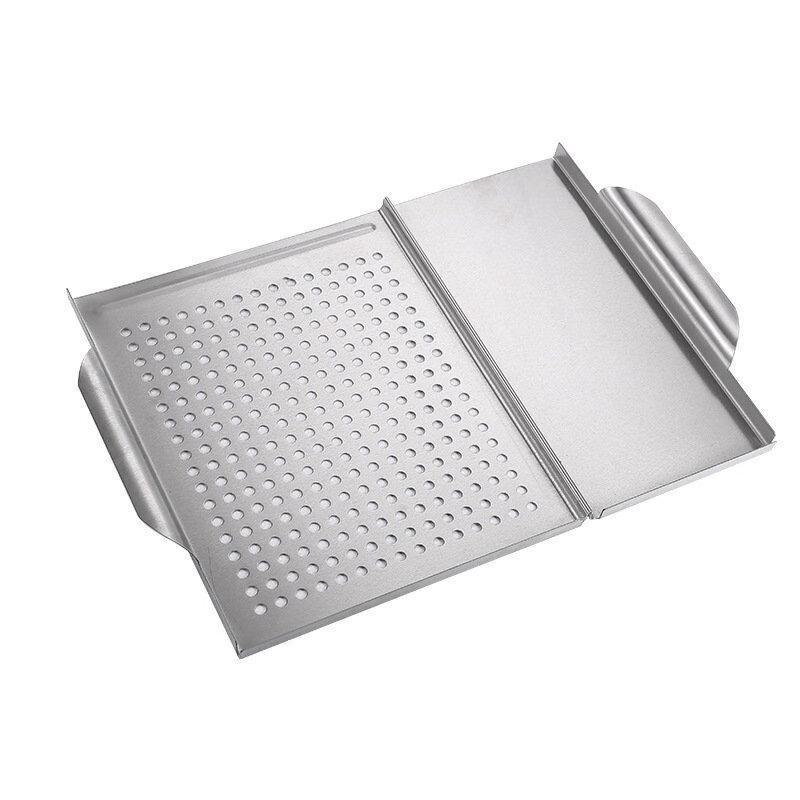 Outdoor Camping Stainless Steel BBQ Grill & Cooling Tray