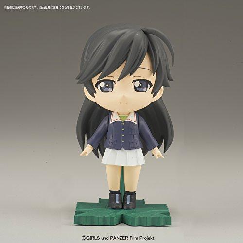 Puchi Rise Girls & Panzer Miho, Saori, Hana Set, Color-Coded Plastic Model
