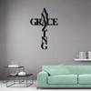 Retro Cross Metal Wall Art Iron Religious Home Decor Christmas Gift