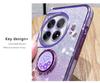OnePlus Turbo6 ACE6 Phone Case: Electroplated Transparent Cover with Rhinestones and Floral Design