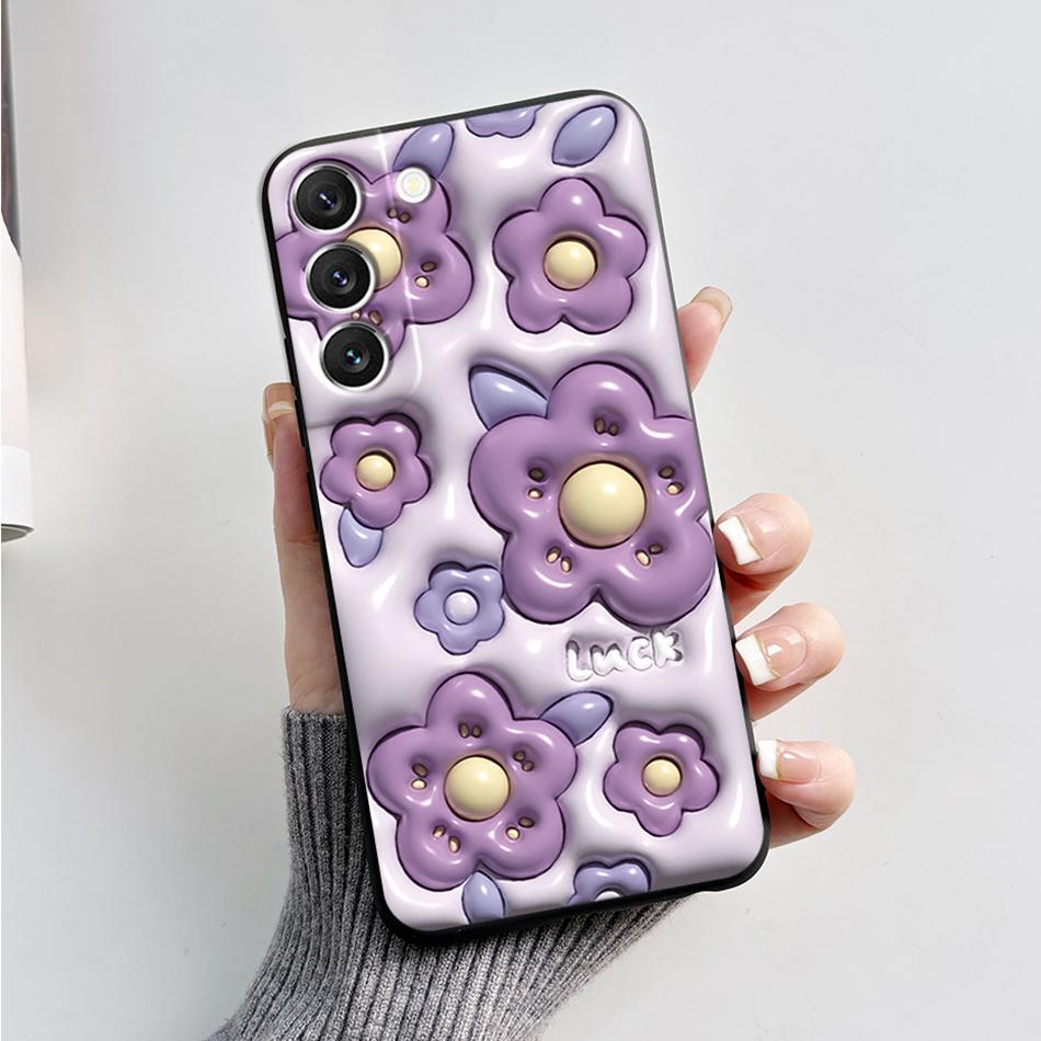Case For Samsung Galaxy S22 Bags S 22 Plus Ultra Cover Protective Silicone Funda Astronaut Phone Case Coque For Samsung S22 Capa