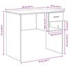 vidaXL Schreibtisch mit Stauraum Sonoma Eiche 90x49.5x75 cm Holzwerkstoff
