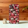 Lip Print Phone Case For iPhone 17,16,15,14,13,12,11 Plus,Pro Max,XS,Soft Silicone Black Cover