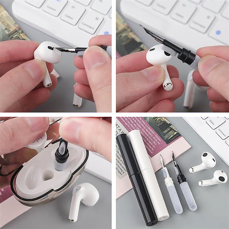 Multifunctional Headphone Cleaning Pens Bluetooth Earphone Cleaning Tools Phone Pc Screen Keyboard Integrated Cleaning Brush Kit
