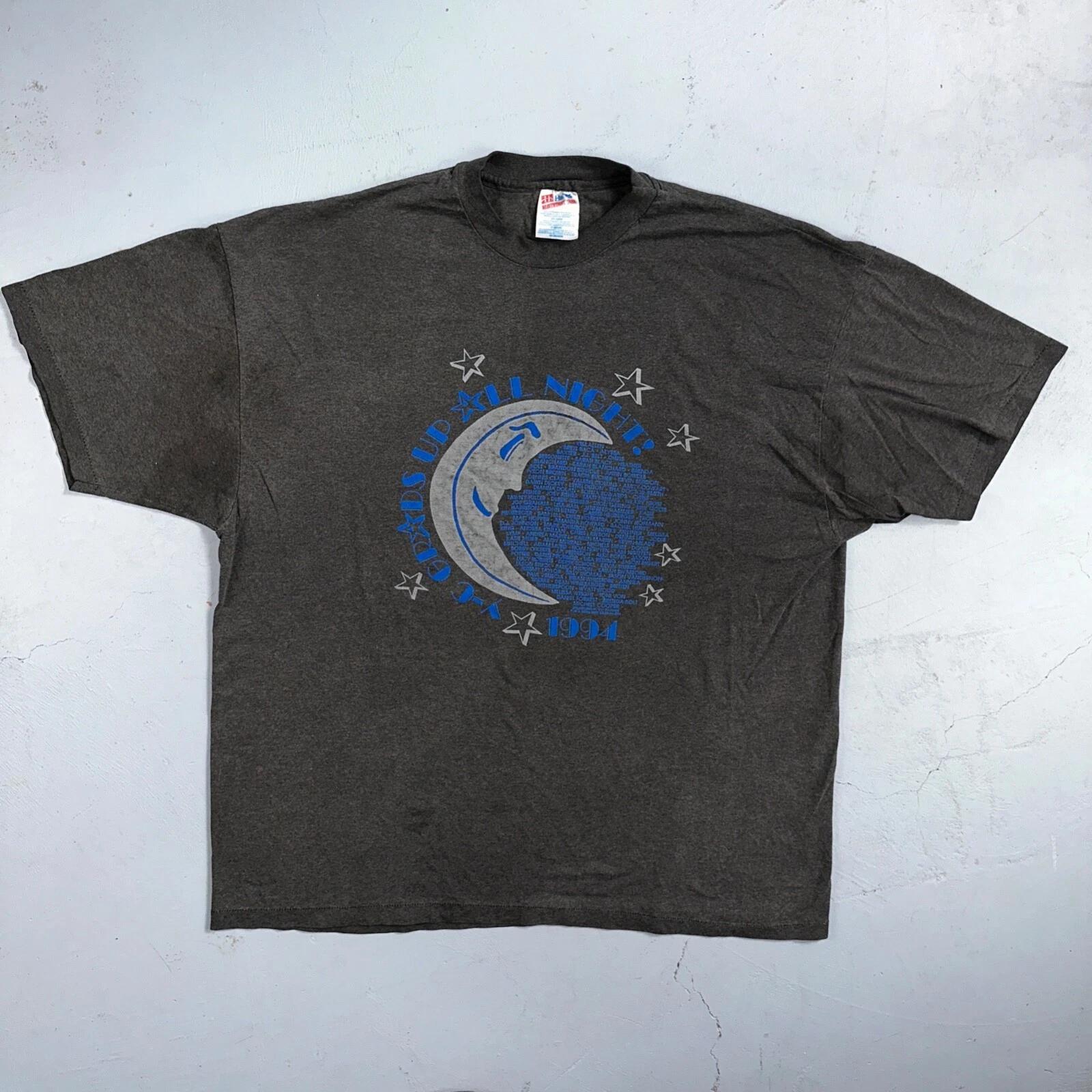Graduation Night Party VTG T Shirt PDX Oregon Moon 1994 Reunion Spooky Cool Star 4XL