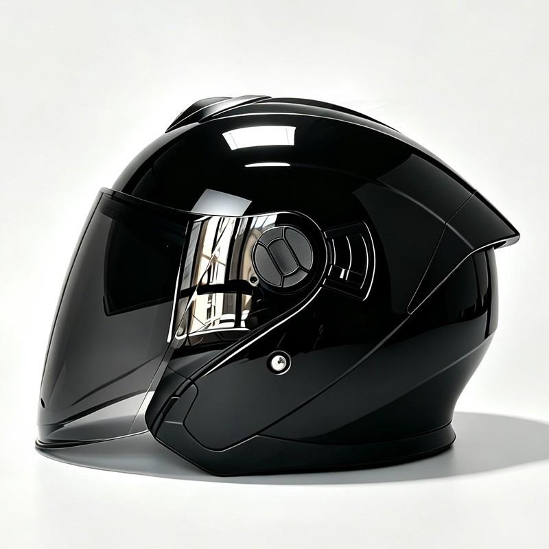 VOSS 3/4 Motorcycle Helmet Dual Visor Men Women Commuter Scooter All Season Plus Size