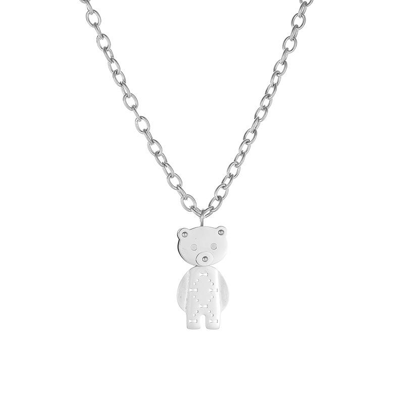 Titanium Steel Necklace Women'S Niche Design Sense Tag Sweater Chain Metal Wind Stainless Steel Collarbone Chain