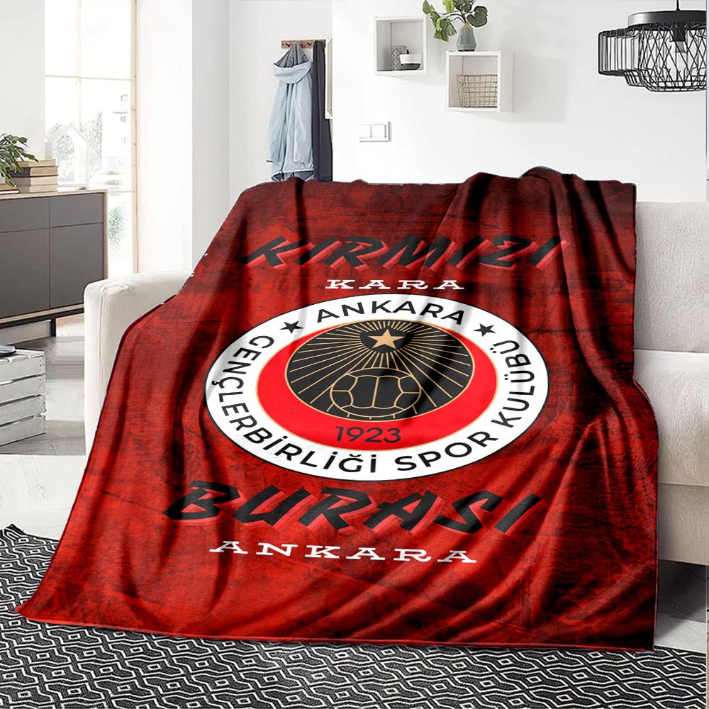 Gençlerbirliği Print Flannel Blanket High Quality Warm Comfortable Cover for All Seasons Perfect for Gifts Home Decor