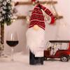 Christmas Wine Bottle Cover Set Santa Snowman Woven Wine Bottle Bags For Christmas Party Dinner Table Decorations New Year Gifts