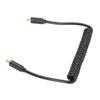 USB C Cable USB C to USB C 14K 60hz 3A Quick Charging 10Gbps 1.2m Helical Spring Design USB C Power Cable